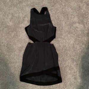 NBD cutout cross back mini dress. Only worn once!